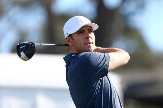 January 27, 2018 - San Diego, California, United States - Luke List tees off the first hole during the third round of the 2018 Farmers Insurance Open at Torrey Pines GC. Golf 2018: Farmers Insurance Open - Round 3 - ZUMAw109 20180127_zap_w109_010 Copyright: xDebbyxWongx
