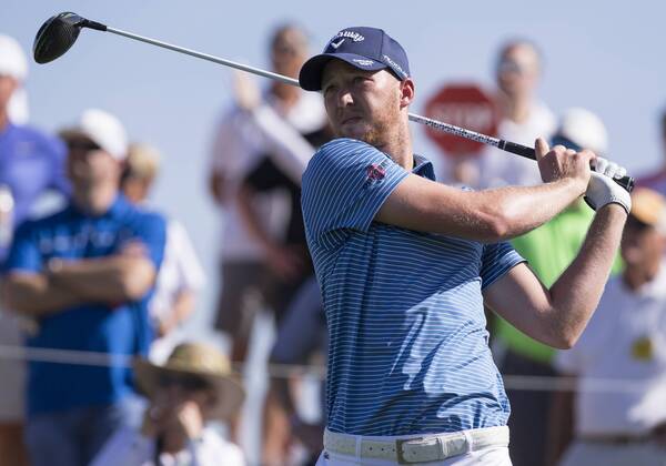 SCOTTSDALE, AZ - FEBRUARY 01: Daniel Berger tees off during the Waste Management Phoenix Open on February 1, 2017 at TPC Scottsdale in Scottsdale, AZ(Photo by Adam Bow Icon Sportswire) GOLF: FEB 01 PGA Golf Herren - Waste Management Phoenix Open Icon1802010063 EDITORIAL USE ONLY