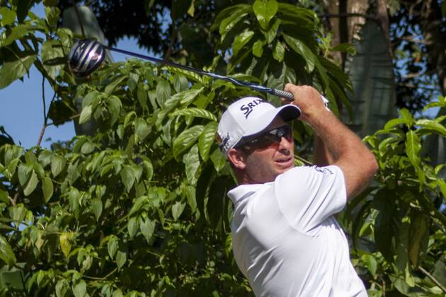 February 4, 2018 - Shah Alam, Kuala Lumpur, Malaysia - Ryan Fox is seen taking a shot from hole 6 at the last day of Maybank Championship 2018...The Maybank Championship 2018 golf event is being hosted on 1st to 4th February at Saujana Golf & Country Club. KL: Maybank championship last day - ZUMAs197 81794718st Copyright: xFarisxHadziqx xSopaxImagesx