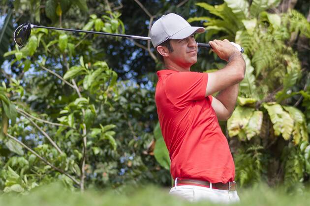 February 4, 2018 - Shah Alam, Kuala Lumpur, Malaysia - Jorge Campillo is seen taking a shot from hole 6 at the last day of Maybank Championship 2018...The Maybank Championship 2018 golf event is being hosted on 1st to 4th February at Saujana Golf & Country Club. KL: Maybank championship last day - ZUMAs197 81794790st Copyright: xFarisxHadziqx xSopaxImagesx