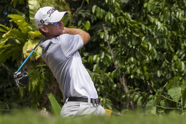 February 4, 2018 - Shah Alam, Kuala Lumpur, Malaysia - Berry Henson is seen taking a shot from hole 6 at the last day of Maybank Championship 2018...The Maybank Championship 2018 golf event is being hosted on 1st to 4th February at Saujana Golf & Country Club. KL: Maybank championship last day - ZUMAs197 81794809st Copyright: xFarisxHadziqx xSopaxImagesx