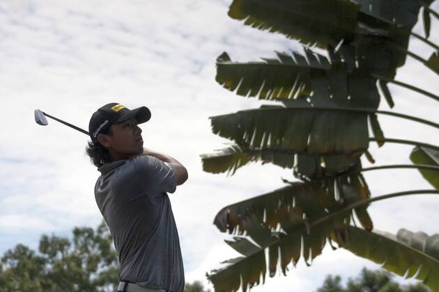 February 4, 2018 - Shah Alam, Kuala Lumpur, Malaysia - Gavin Green is seen taking a shot from hole 16 at the last day of Maybank Championship 2018...The Maybank Championship 2018 golf event is being hosted on 1st to 4th February at Saujana Golf & Country Club. KL: Maybank championship last day - ZUMAs197 81794810st Copyright: xFarisxHadziqx xSopaxImagesx