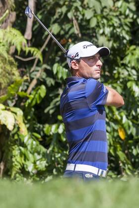 February 4, 2018 - Shah Alam, Kuala Lumpur, Malaysia - Benjamin Hebert is seen taking a shot from hole 6 at the last day of Maybank Championship 2018...The Maybank Championship 2018 golf event is being hosted on 1st to 4th February at Saujana Golf & Country Club. KL: Maybank championship last day - ZUMAs197 81794936st Copyright: xFarisxHadziqx xSopaxImagesx