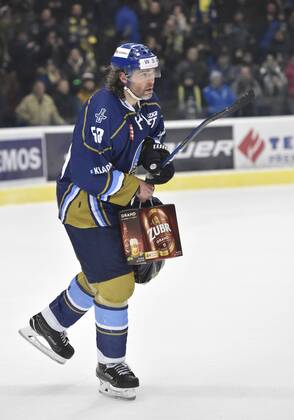 Jaromir Jagr of Kladno is seen during the Czech First League 47th ground match HC Zubr Prerov vs Rytiri Kladno in Prerov, Czech Republic, February 7, 2018. (CTKxPhoto LudekxPerina) CTKPhotoP201802071086201  LPE 027K
