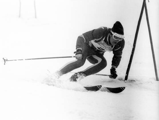 11 02 1968 Olympic Winter Games 1968 in Grenoble of the triple Olympic champion Jean Claude Killy France in action at giant slalom HM