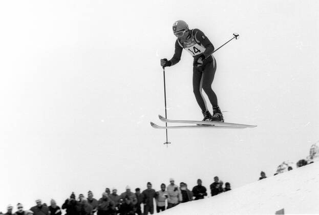 09 02 1968 Olympic Winter Games 1968 in Grenoble of the triple Olympic champion Jean Claude Killy France in action at downhill HM