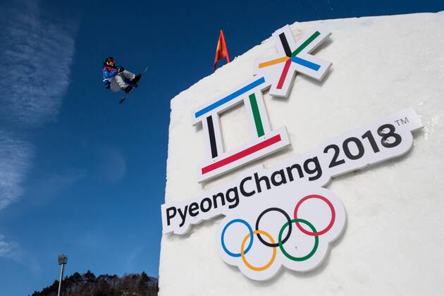 180221 Alberto Maffei of Italy competes in the Men s Big Air Qualification during day twelve of the 2018 Winter Olympics on February 21 2018 in Pyeongchang Photo Petter Arvidson BILDBYRAN code PA 91990  Copyright: PETTERxARVIDSON BB180221PA053