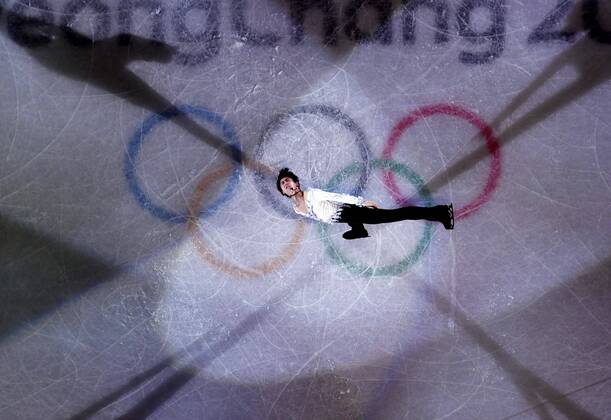 Pyeongchang Olympics Yuzuru Hanyu of Japan performs during the Figure skating Eiskunstlauf exhibition gala at the Pyeongchang Winter Olympics in Gangneung, South Korea, on Feb. 25, 2018. 