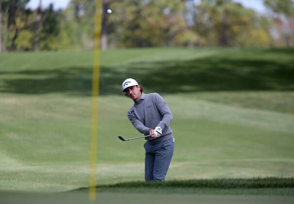 March 8, 2018 - Palm Harbor, Florida, U.S. - DOUGLAS R. CLIFFORD Times .Kelly Kraft pitches to the 7th green while playing the Copperhead Course on Thursday (3 8 18) during the first round of the Valspar Championship at the Innisbrook Golf and Spa Resort in Palm Harbor. Golf 2018: Valspar Championship Pro-Am - ZUMAs70_ 20180308_zan_s70_024 Copyright: xDouglasxR.xCliffordx