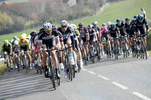 - SAINT-POURCAIN-SUR-SIOULE, FRANCE: Belgian Stijn Vandenbergh of team Etixx - Quick-Step pictured during stage 3 on the fourth day of the 73rd edition of Paris-Nice cycling race, 179 km from Saint-Amand-Montrond to Saint-Pourcain-sur-Sioule, France, Wednesday 11 March 2015. DIRKxWAEM  x75525521x