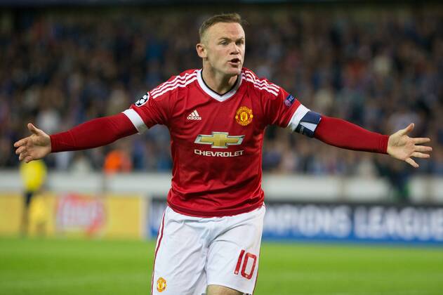 - BRUGGE, BELGIUM: Manchester s Wayne Rooney pictured during a soccer game between Belgian first league team Club Brugge KV and British club Manchester United ManU FC in Brugge, Wednesday 26 August 2015, the return game of the play-offs of the UEFA Champions League competition. Manchester United won the first leg 3-1. KURTxDESPLENTER  x84638759x