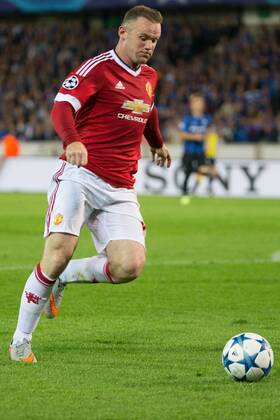 - BRUGGE, BELGIUM: Manchester s Wayne Rooney pictured in action during a soccer game between Belgian first league team Club Brugge KV and British club Manchester United ManU FC in Brugge, Wednesday 26 August 2015, the return game of the play-offs of the UEFA Champions League competition. Manchester United won the first leg 3-1. KURTxDESPLENTER  x84639257x