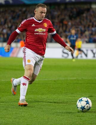 - BRUGGE, BELGIUM: Manchester s Wayne Rooney pictured in action during a soccer game between Belgian first league team Club Brugge KV and British club Manchester United ManU FC in Brugge, Wednesday 26 August 2015, the return game of the play-offs of the UEFA Champions League competition. Manchester United won the first leg 3-1. KURTxDESPLENTER  x84639283x