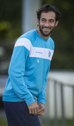 - GENT, BELGIUM: Gent s Rafinha Rafael Scapini de Almeida pictured during a training of KAA Gent, in Gent, Tuesday 15 September 2015. Tomorrow Belgian first league soccer team KAA Gent will play the first game in the group stage of the Uefa Champions League competition against French Olympique Lyon. JASPERxJACOBS  x85227357x