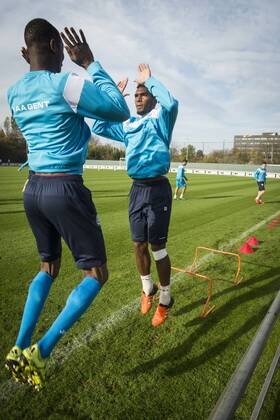 - GENT, BELGIUM: Gent s Kalifa Coulibaly and Gent s Renato Neto pictured in action during a training session of Belgian first division soccer team KAA Gent, Tuesday 03 November 2015, in Gent. On Wednesday, Gent is playing against Spanish club Valencia CF in the UEFA Champions League competition, in the group stage, in group H. JASPERxJACOBS  x86985214x