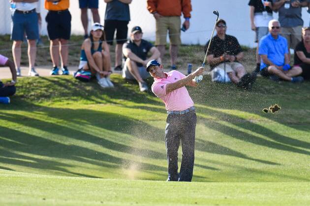 AUSTIN, TX - MARCH 21: Sergio Garcia hits a shot from the fairway during the First Round of the WGC-Dell Technologies Match Play on March 21, 2018 at Austin Country Club in Austin, TX. (Photo by Daniel Dunn Icon Sportswire) GOLF: MAR 21 PGA Golf Herren - WGC-Dell Technologies Match Play Icon18032168 EDITORIAL USE ONLY
