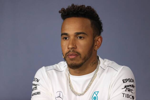 22nd March 2018, Melbourne Grand Prix Circuit, Melbourne, Australia; Melbourne Formula One Grand Prix, Arrivals and press conference PK Pressekonferenz Mercedes AMG Petronas Motorsport AMG F1 Team, Lewis Hamilton  ActionPlus12003749
