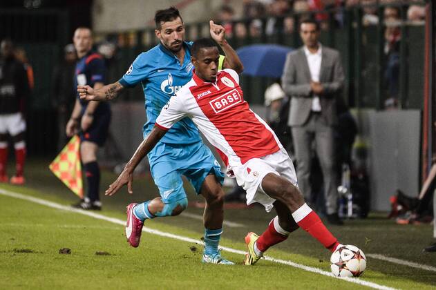 - LIEGE, BELGIUM: Zenit s Danny and Standard s new player Ricardo Faty pictured during the first leg match between Belgian first division soccer team Standard de Liege and Russian team FC Zenit Saint Petersburg in the playoffs for the UEFA Champions League competition, Wednesday 20 August 2014, in Liege. NICOLASxLAMBERT  x61263769x