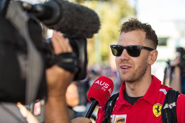 Sebastian Vettel Scuderia Ferrari with new hairstyle Grand Prix of Australia 2018 Race Motorsport Formula 1 23 03 2018 Melbourne Copyright: xIllman Eibner-Pressefotox EP_EER