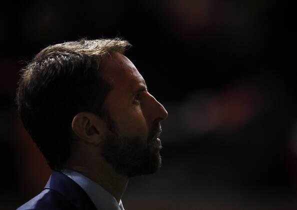 England s Gareth Southgate looks on during the International Friendly Länderspiel match at the Amsterdam Arena, Amsterdam. Picture date: March 23rd 2018. Picture credit should read: David Klein Sportimage EDITORIAL USE ONLY. No use with unauthorised audio, video, data, fixture lists, club league logos or live services. Online in-match use limited to 120 images, no video emulation. No use in betting, games or single club league player publications.