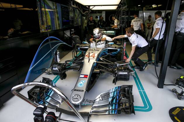 Motorsports: FIA Formula One World Championship WM Weltmeisterschaft 2018, Melbourne, Victoria : Motorsports: Formula 1 2018 Rolex Australian Grand Prix, 44 Lewis Hamilton (GBR, Mercedes AMG Petronas F1 Team), Melbourne Australia