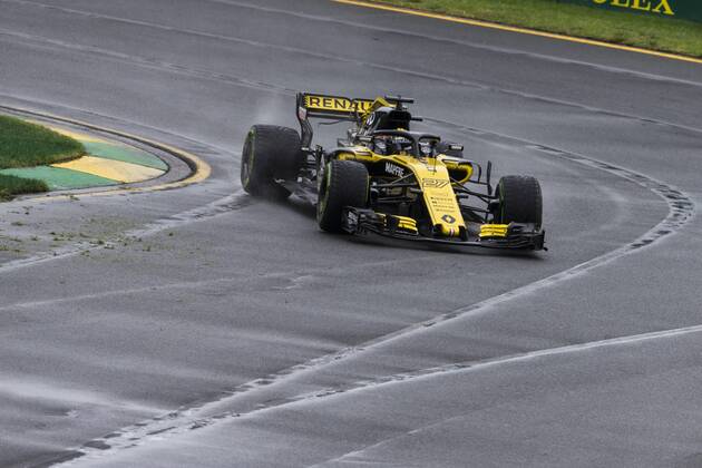 24th March 2018, Melbourne Grand Prix Circuit, Melbourne, Australia; Melbourne Formula One Grand Prix, qualifying; The number 27 Renault driven by Nico Hulkenberg  ActionPlus12004723