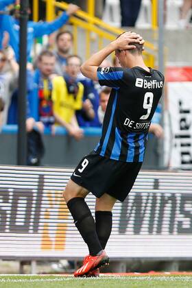 - BRUGGE, BELGIUM: Club s Tom De Sutter reacts during the Jupiler Pro League match between Club Brugge KV and SV Zulte Waregem, in Brugge, Sunday 11 August 2013, on the third day of the Belgian soccer championship. BRUNOxFAHY x45164246x