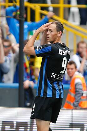 - BRUGGE, BELGIUM: Club s Tom De Sutter reacts during the Jupiler Pro League match between Club Brugge KV and SV Zulte Waregem, in Brugge, Sunday 11 August 2013, on the third day of the Belgian soccer championship. BRUNOxFAHY x45164262x