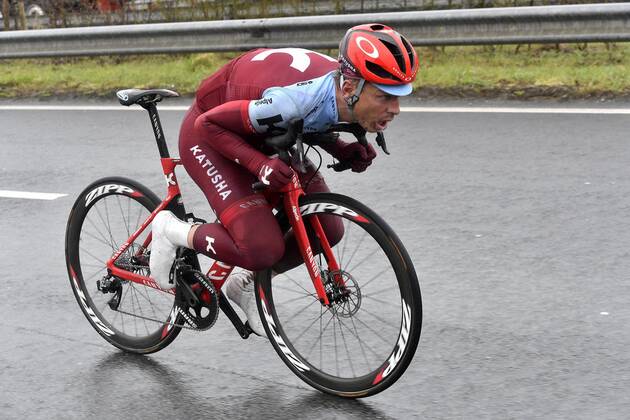 Themen der Woche - SPORT Bilder des Tages - SPORT Waregem, Belgium - March 28 : MARTIN Tony (GER) of Team Katusha Alpecin during the Flanders Classics UCI World Tour 73rd Dwars door Vlaanderen cycling race with start in Roeselare and finish in Waregem March 28, 2018 in Waregem, Belgium, 28 03 2018 CYCLISME : 73 eme Classique A Travers Les Flandres - Waregem - 28 03 2018 PhotoNews Panoramic 