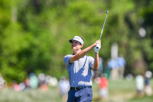 March 31, 2018: Beau Hossler in action during the Houston Open at the Golf Club of Houston in Humble, Texas. CSM PGA Golf Herren 2018: Houton Open MAR 31 - ZUMAc04_ 20180331_zaf_c04_042 Copyright: xChrisxBrownx