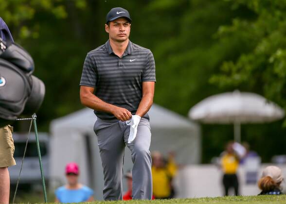 HUMBLE, TX - APRIL 01: Julian Suri (USA) approaches the tee on 2 during the final round of the Houston Open on April 1, 2018 at the Golf Club of Houston in Humble, Texas. (Photo by Leslie Plaza Johnson Icon Sportswire) GOLF: APR 01 PGA Golf Herren - Houston Open Icon180401023 EDITORIAL USE ONLY