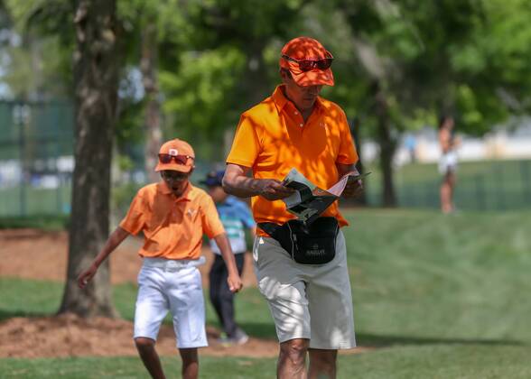 HUMBLE, TX - APRIL 01: during the final round of the Houston Open on April 1, 2018 at the Golf Club of Houston in Humble, Texas. (Photo by Leslie Plaza Johnson Icon Sportswire) GOLF: APR 01 PGA Golf Herren - Houston Open Icon180401252 EDITORIAL USE ONLY