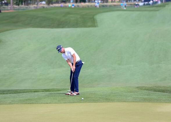 HUMBLE, TX - APRIL 01: during the final round of the Houston Open on April 1, 2018 at the Golf Club of Houston in Humble, Texas. (Photo by Leslie Plaza Johnson Icon Sportswire) GOLF: APR 01 PGA Golf Herren - Houston Open Icon180401265 EDITORIAL USE ONLY