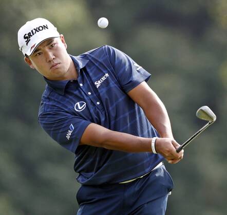 Golf: Matsuyama at Masters Tournament Hideki Matsuyama of Japan practices for the U.S. Masters Tournament in Augusta, Georgia, on April 2, 2018. 