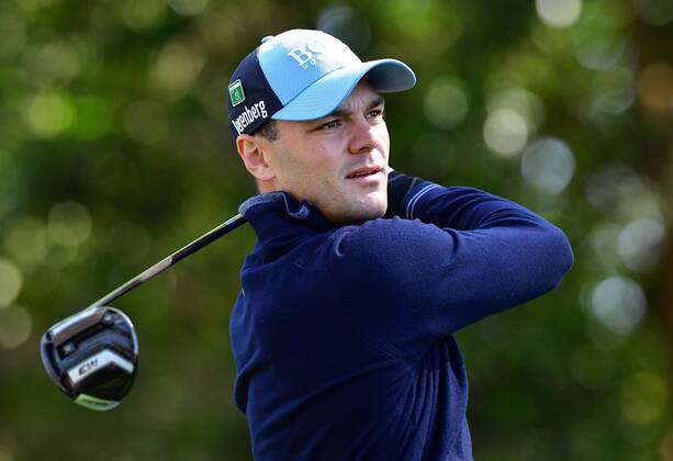 Martin Kaymer watches his drive off the 2nd tee during the first round of the 2018 Masters Tournament at the Augusta National Golf Club in Augusta, Georgia, on April 5, 2018.  AUG20180405328 KEVINxDIETSCH
