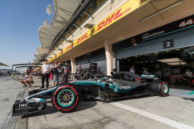 Lewis Hamilton Mercedes AMG Petronas Formula One Team Bahrain Grand Prix 2018 Free Practice 07 04 18 Photo Illmann Eibner Sachir Copyright: xEIBNER Illmannx EP_EER