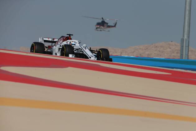 Motorsports: FIA Formula One World Championship WM Weltmeisterschaft 2018, Grand Prix of Bahrain, Helicopter , 9 Marcus Ericsson (SWE, Sauber F1 Team), Sakhir Bahrain