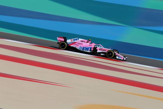 Motorsports: FIA Formula One World Championship WM Weltmeisterschaft 2018, Grand Prix of Bahrain, 31 Esteban Ocon (Sahara Force India F1 Team) Sakhir Bahrain