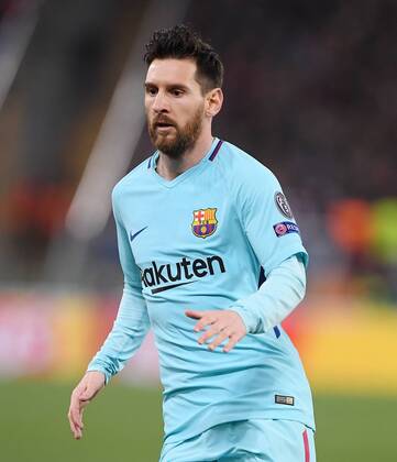 FUSSBALL CHAMPIONS LEAGUE SAISON 2017 2018 VIERTELFINALE RUECKSPIEL AS Rom - FC Barcelona Barca 10.04.2018 Enttaeuschnung Barca; Lionel Messi