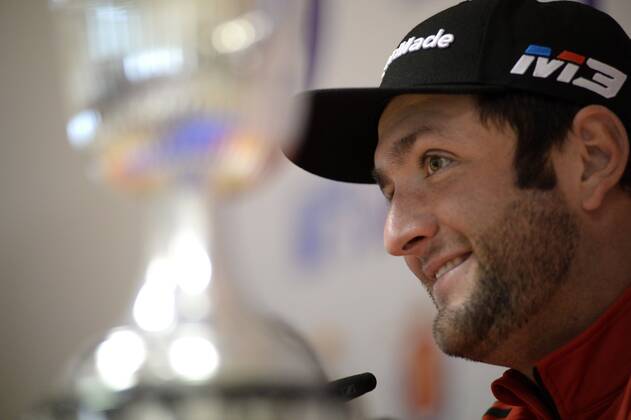 Spanish Jon Rahm attends a press conference PK Pressekonferenz on the eve of the Open of Spain in Madrid, Spain, 11 April 2018. The Open of Spain will play from 12 to 15 April at Centro Nacional de Golf of Madrid. Jon Rahm press conference in Madrid !ACHTUNG: NUR REDAKTIONELLE NUTZUNG!  Copyright: xVictorxLerenax GRAF1335 20180411-636590602361458649