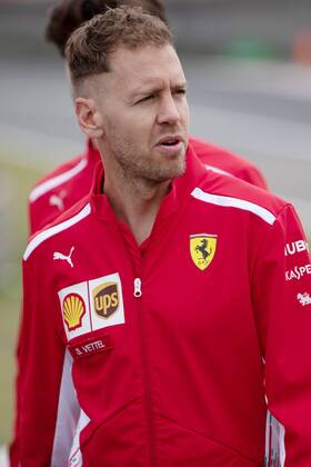 Sebastian Vettel Scuderia Ferrari Grand Prix of China 2018 Arrival of the drivers 12 04 18 Shanghai Copyright: xEIBNER Illmannx EP_EER