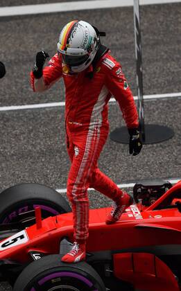 Sebastian Vettel Scuderia Ferrari formula 1 China GP in Shanghai 14 04 2018 Photo mspb Jerry Andre Sebastian Vettel formula 1 GP China 2018