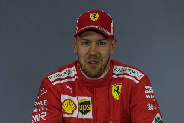 Sebastian Vettel Scuderia Ferrari beams Grand Prix of China 2018 Race Motorsport Formula 1 14 04 2018 Shanghai Copyright: xIllman Eibner-Pressefotox EP_ANS