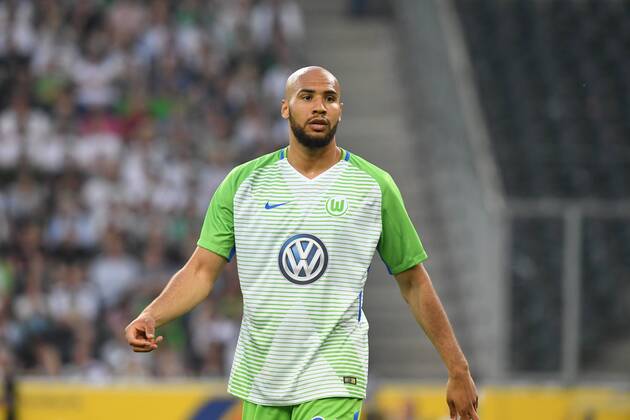 Soccer 1 BL Season 2017 2018 Matchday 31 Borussia Mönchengladbach vs VFL Wolfsburg 20 04 2018 Stadium at Borussia Park Mönchengladbach Anthony Brooks VfL Wolfsburg Action Single shot
