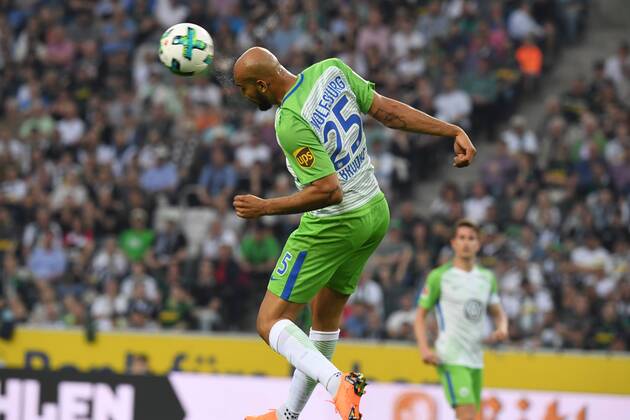 Soccer 1 BL Season 2017 2018 Matchday 31 Borussia Mönchengladbach vs VFL Wolfsburg 20 04 2018 Stadium at Borussia Park Mönchengladbach Anthony Brooks VfL Wolfsburg Action Single shot