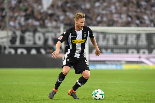 Soccer 1 BL Season 2017 2018 Matchday 31 Borussia Mönchengladbach vs VFL Wolfsburg 20 04 2018 Stadion im Borussia Park Mönchengladbach Nico Elvedi Gladbach Promotion Single Picture