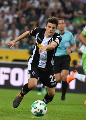 Soccer 1 BL Season 2017 2018 Matchday 31 Borussia Mönchengladbach vs VFL Wolfsburg 20 04 2018 Stadium at Borussia Park Mönchengladbach Jonas Hofmann Gladbach Action Single shot