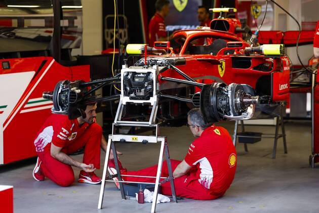 Motorsports: World Championship WM Weltmeisterschaft 2018; Grand Prix Azerbaijan, Grand Prix of Europe, Formula 1 2018 Azerbaijan Grand Prix, , 5 Sebastian Vettel (GER, Scuderia Ferrari) Baku Azerbaijan