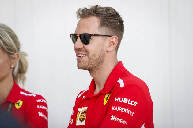 Motorsports: World Championship WM Weltmeisterschaft 2018; Grand Prix Azerbaijan, Grand Prix of Europe, Formula 1 2018 Azerbaijan Grand Prix, , 5 Sebastian Vettel (GER, Scuderia Ferrari) Baku Azerbaijan