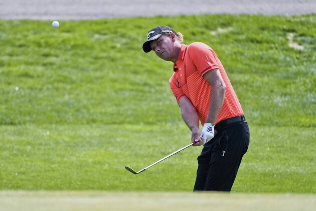 Marcel Siem of Germany competes in the third round of the 2018 Volvo China Open golf tournament in Beijing, China, 28 April 2018. Golf players heats up third round of 2018 Volvo China Open  20180428_05635